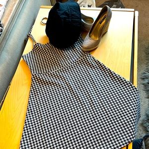 Black and white gingham dress